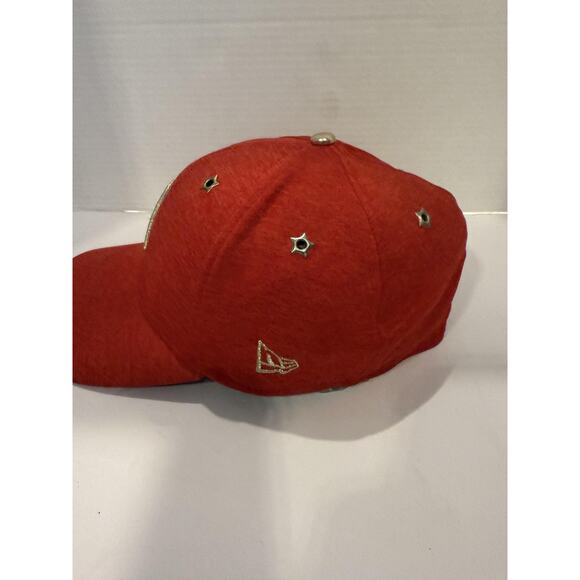 Los Angeles Angels Hat Cap Fitted Mens Large Red MLB Baseball All Star New Era - Picture 2 of 10